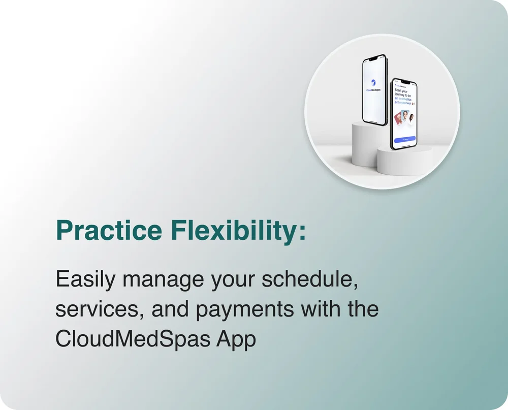 Provider working on a flexible schedule inside a treatment suite